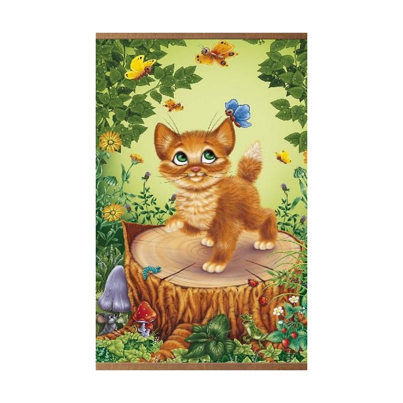 Пленочный обогреватель домашний очаг котенок